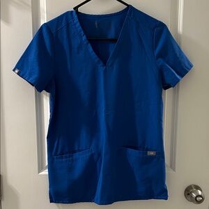 Women’s Royal Blue Figs Scrub Top